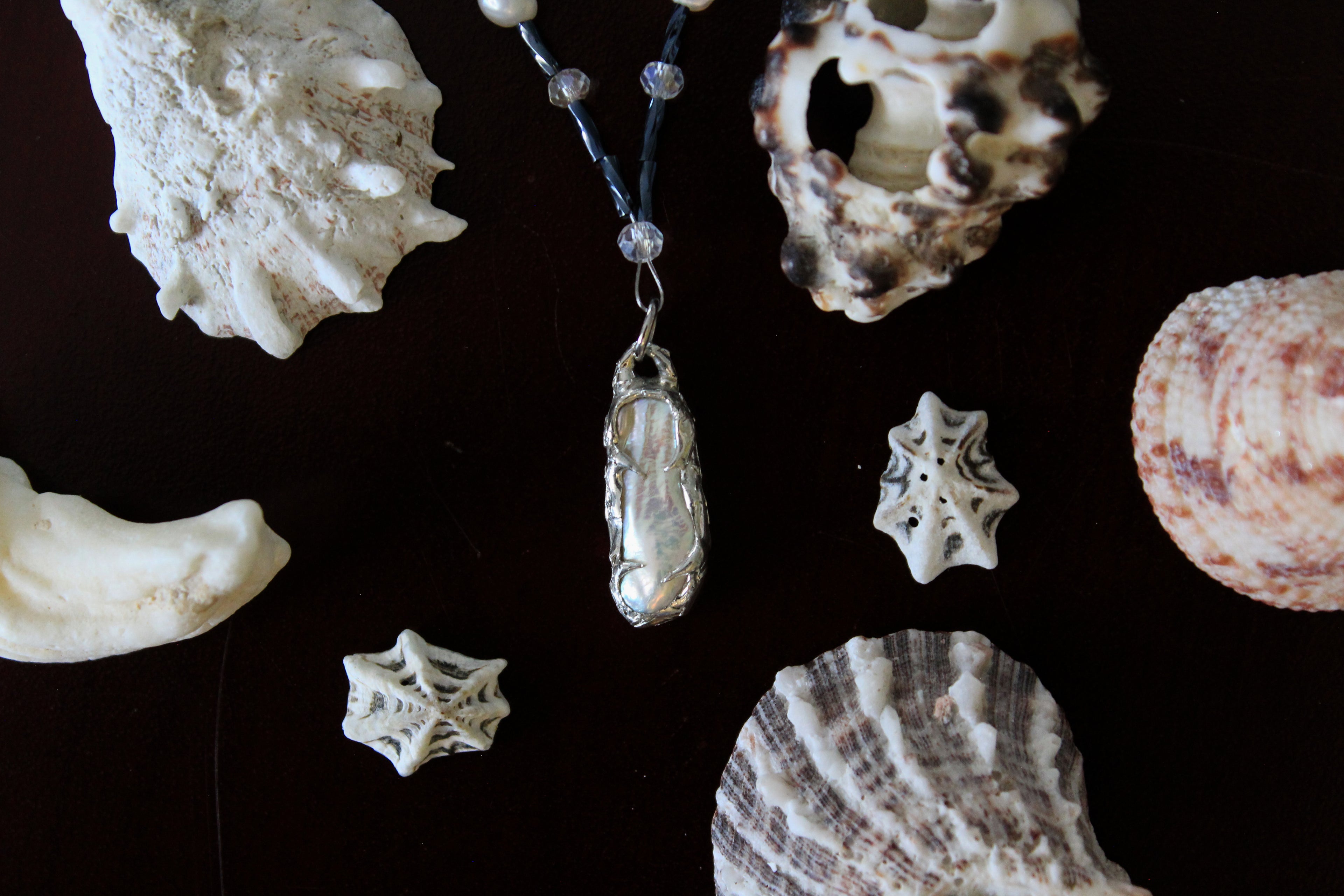 Moonlit Pearl Necklace