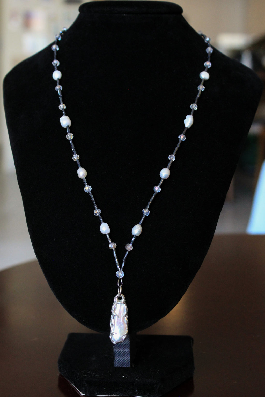 Moonlit Pearl Necklace